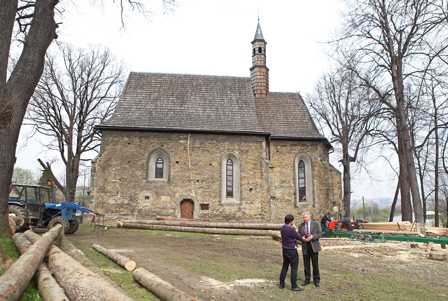 Remont kościoła św. Zofii w Bobowej