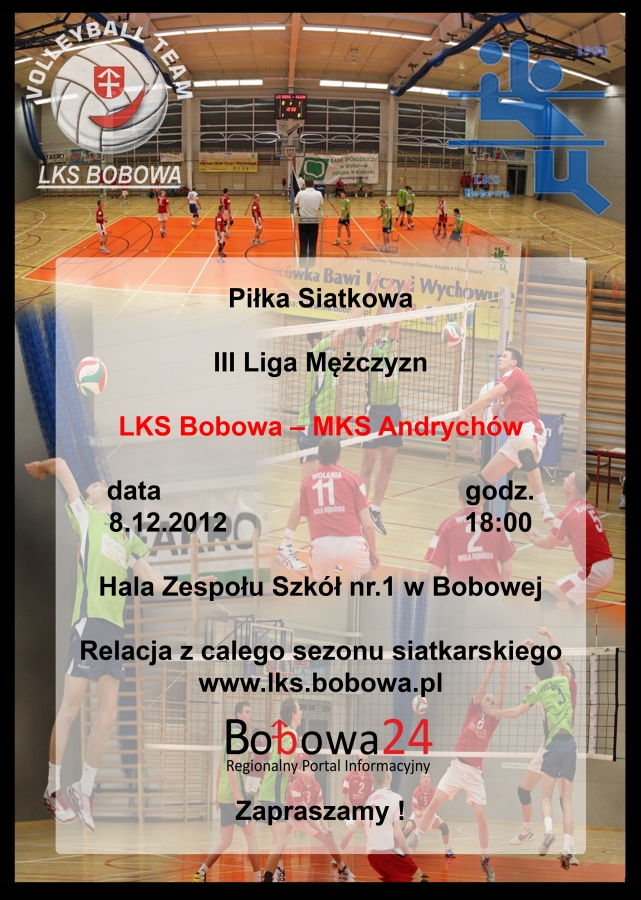 Siatkówka – LKS Bobowa vs. MKS Andrychów