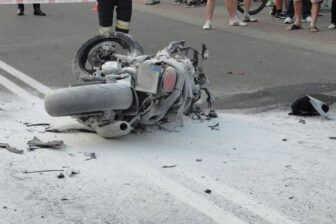 Motocyklista zginął na miejscu