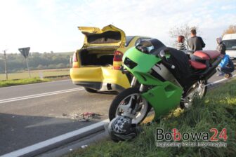 Wypadek z nieletnim motorowerzystą w Siedliskach