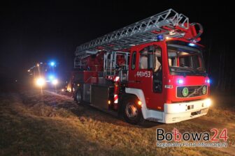 Pożar poddasza w domu jednorodzinnym