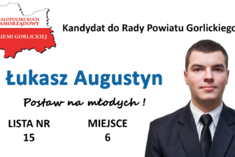 Łukasz Augustyn kandydat do Rady Powiatu Gorlickiego