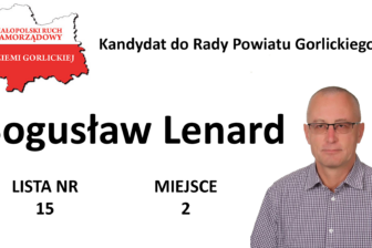 Bogusław Lenard kandydat do Rady Powiatu Gorlickiego