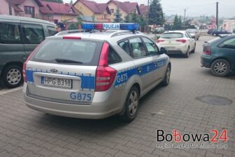 Kolizja pod piekarnią