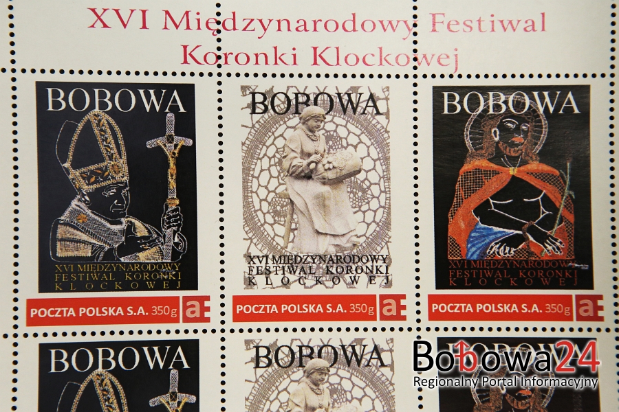 Niepowtarzalna kartka oraz znaczki pocztowe z Bobowej