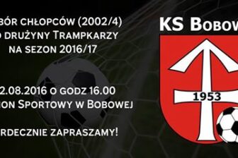 KS Bobowa zaprasza młodych adeptów piłki nożnej