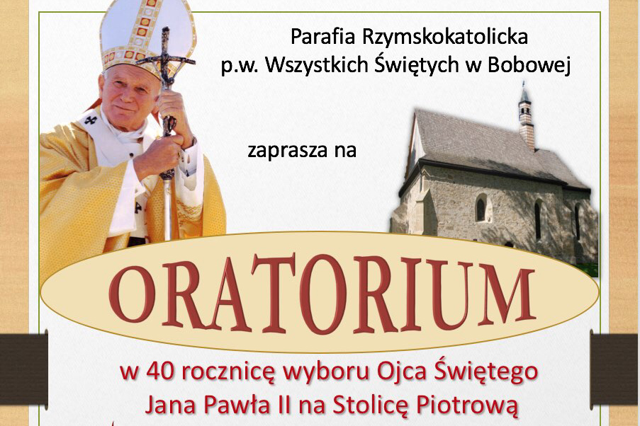 Oratorium z okazji 40 rocznicy wyboru Jana Pawła II na Stolicę Piotrową (ZAPROSZENIE) (TV)