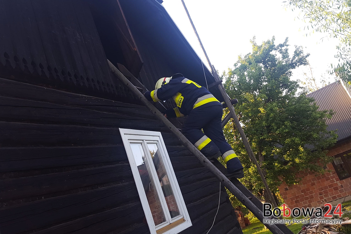 Stróżna: pożar instalacji elektrycznej w budynku mieszkalnym