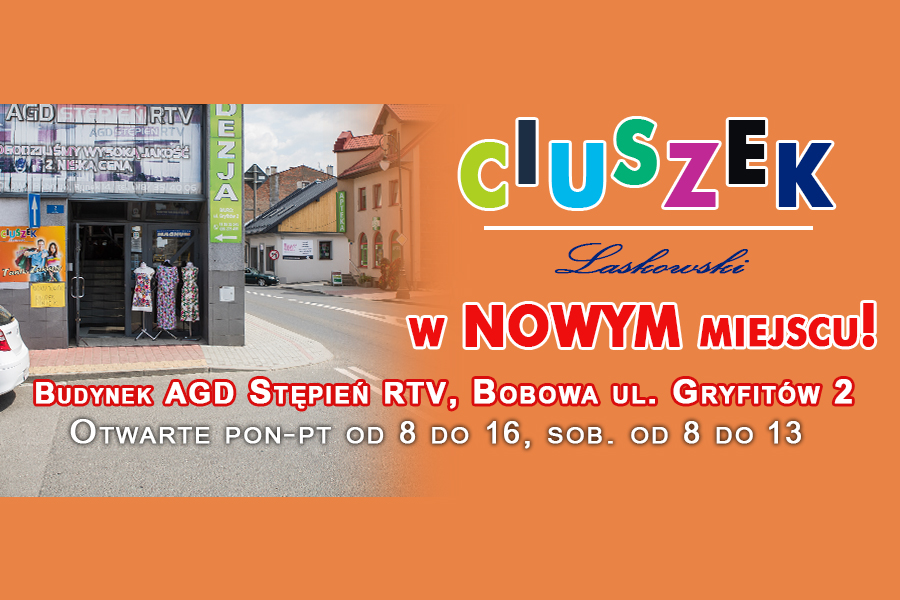 Sklep Ciuszek w nowej lokalizacji, znajdziecie go w budynku AGD Stępień RTV!