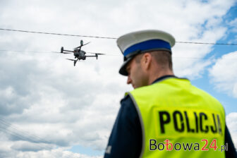 Akcja Policji z użyciem drona na pograniczu Bobowej i Siedlisk