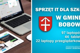 163 laptopy. Nowy sprzęt dla bobowskich szkół
