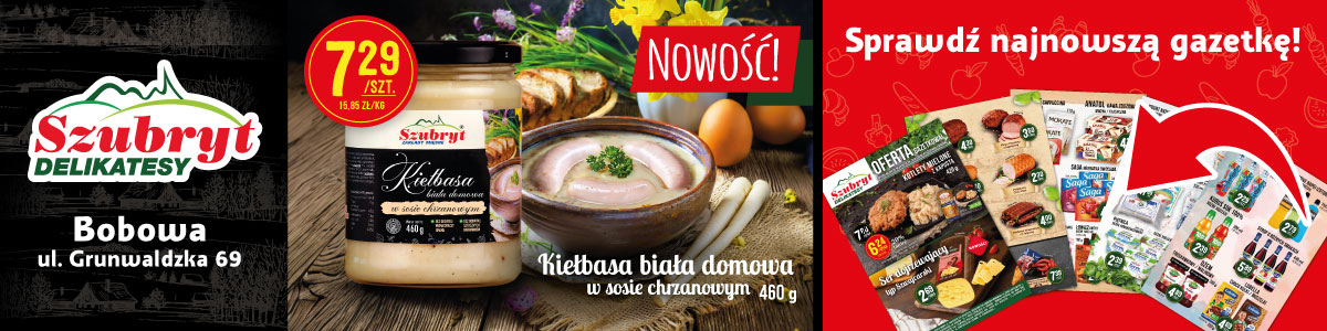 promocje sklep w Bobowej, ul. Grunwaldzka 69 koło stacji Paliw - delikatesy szubryt