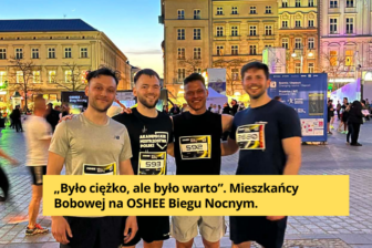 „Było ciężko, ale było warto”. Mieszkańcy Bobowej na OSHEE Biegu Nocnym.