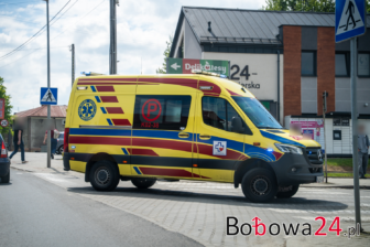 Potrącenie kobiety przy zajezdni autobusowej