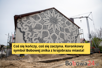 Ostatnie dni legendy. Koronkowy mural w Bobowej zniknie z krajobrazu miasta