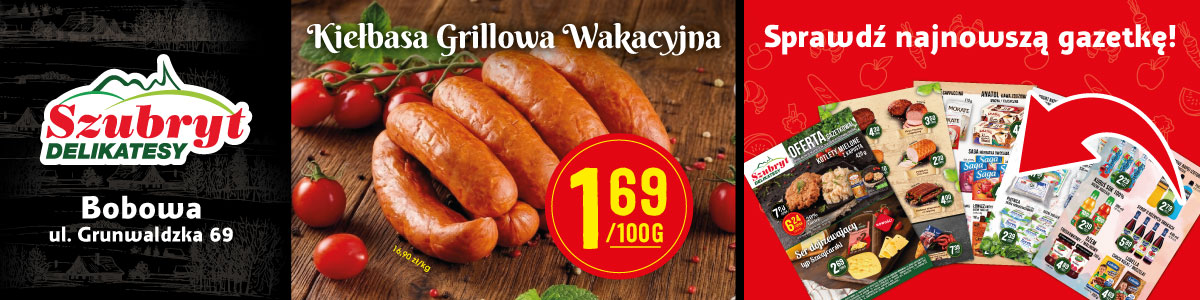 promocje sklep w Bobowej, ul. Grunwaldzka 69 koło stacji Paliw - delikatesy szubryt