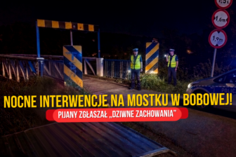 Nocna akcja w Bobowej. Co stało się na kładce przy ul. Topolowej?