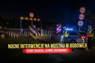 Nocna akcja w Bobowej. Co stało się na kładce przy ul. Topolowej?