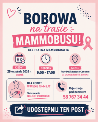Mammobus ponownie stanie w Bobowej. Znamy termin badań