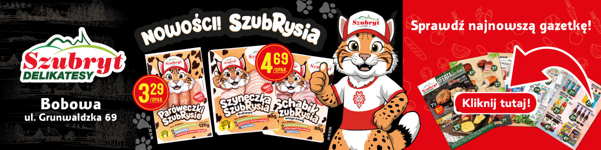 promocje sklep w Bobowej, ul. Grunwaldzka 69 koło stacji Paliw - delikatesy szubryt