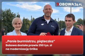 „Panie burmistrzu, piąteczka”. Bobowa dostała prawie 250 tys. zł na modernizację Orlika 